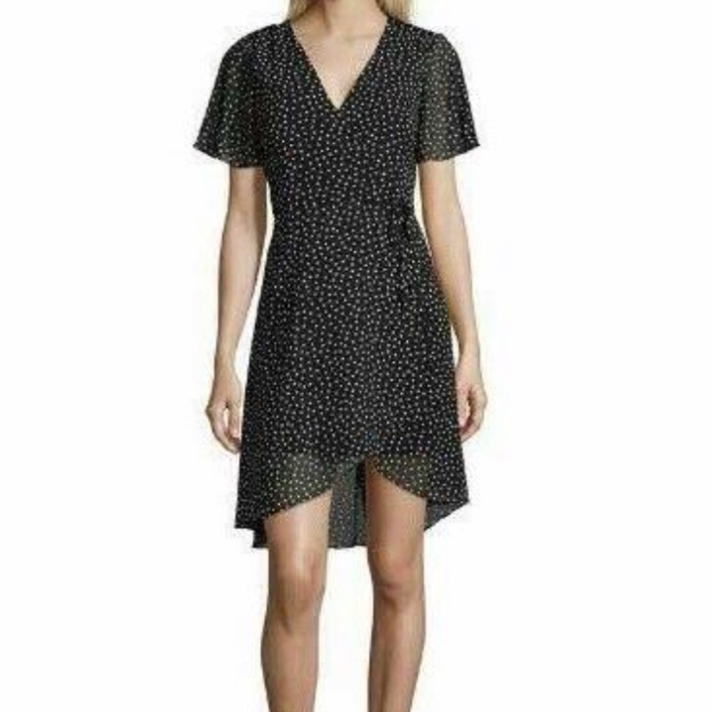 My Michelle black polka dot dress
